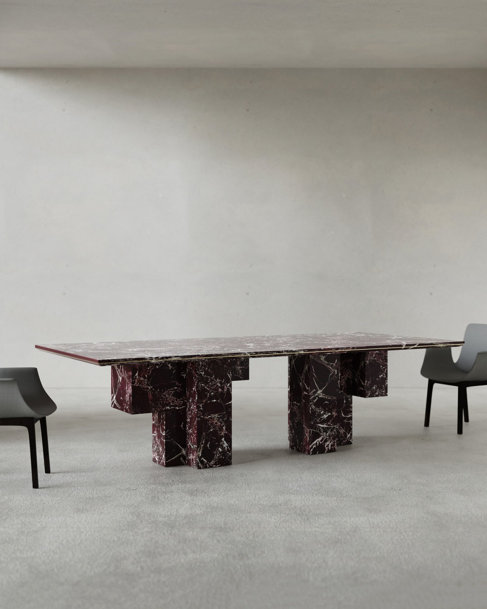 monolith rosso levanto marble dining table (3)