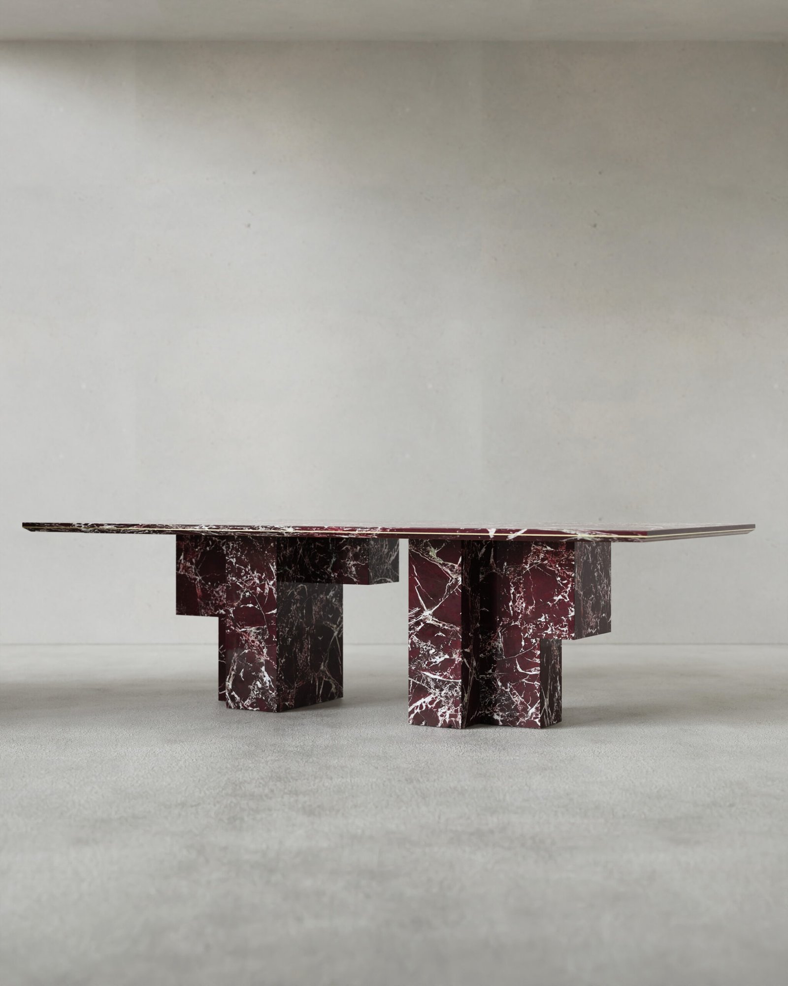 monolith rosso levanto marble dining table (4)