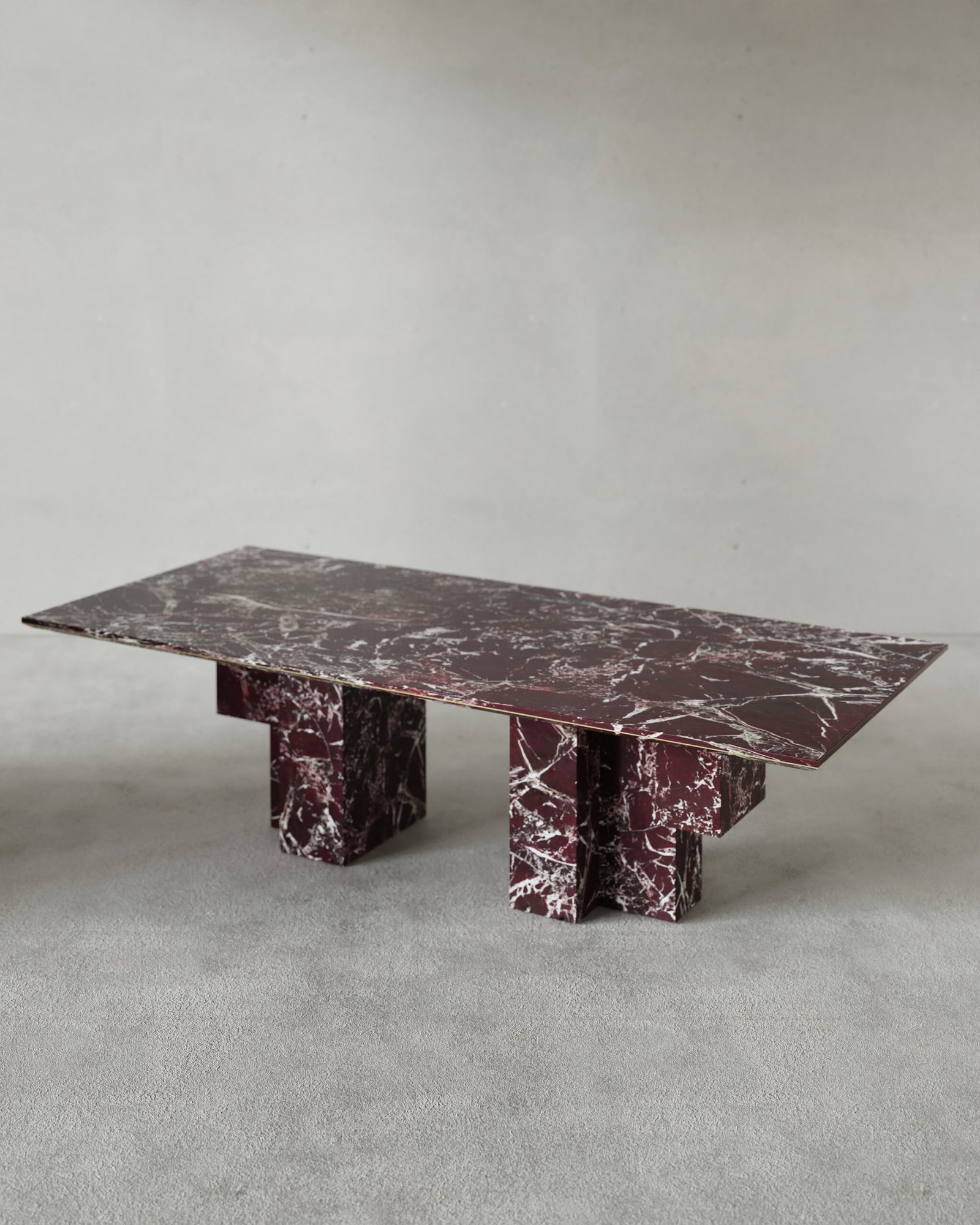monolith rosso levanto marble dining table (5)